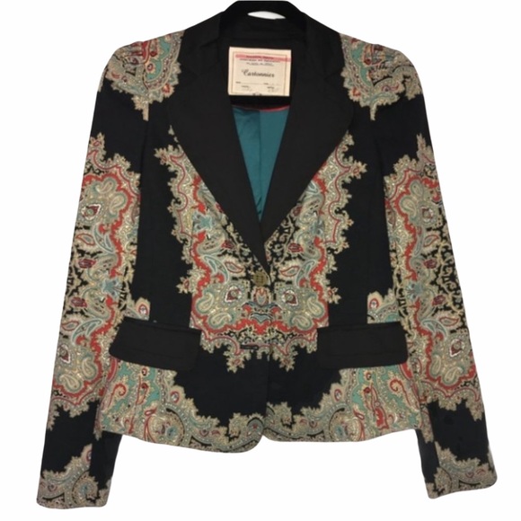Anthropologie Jackets & Blazers - Anthropologie Cartonnier Tailored Paisley Blazer
